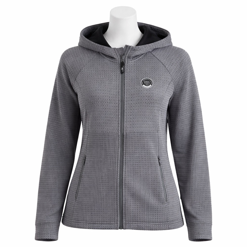 Size M Levelwear Women’s RBC Classic Full Zip Hoodie Jacket Gray